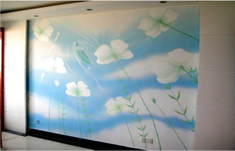 平顶山画墙绘怎么画好白云的蓬松感？