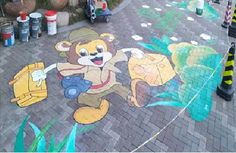 平顶山夏季画地面彩绘会遇到的问题