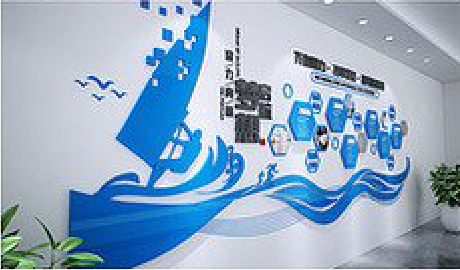 平顶山海浪主题文化墙如何设计？